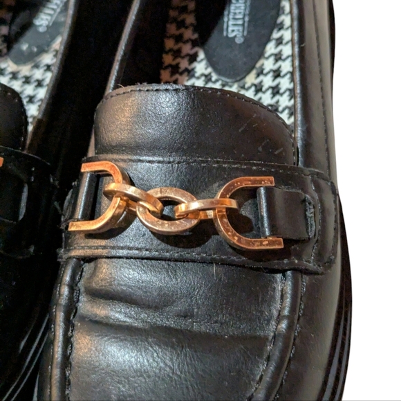 Y2K Chunky Seychelles Lugsole Loafers Chain Size 6.5 Black Grunge - Picture 3 of 7